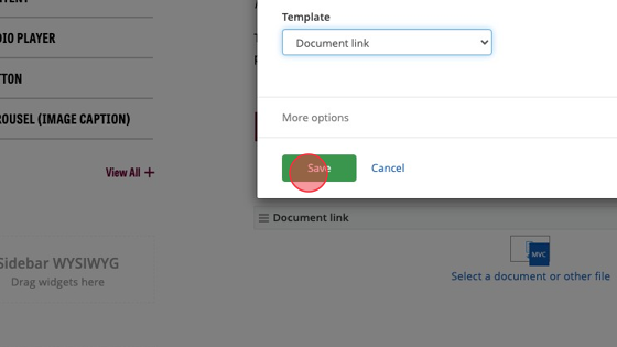 Screenshot of: Click