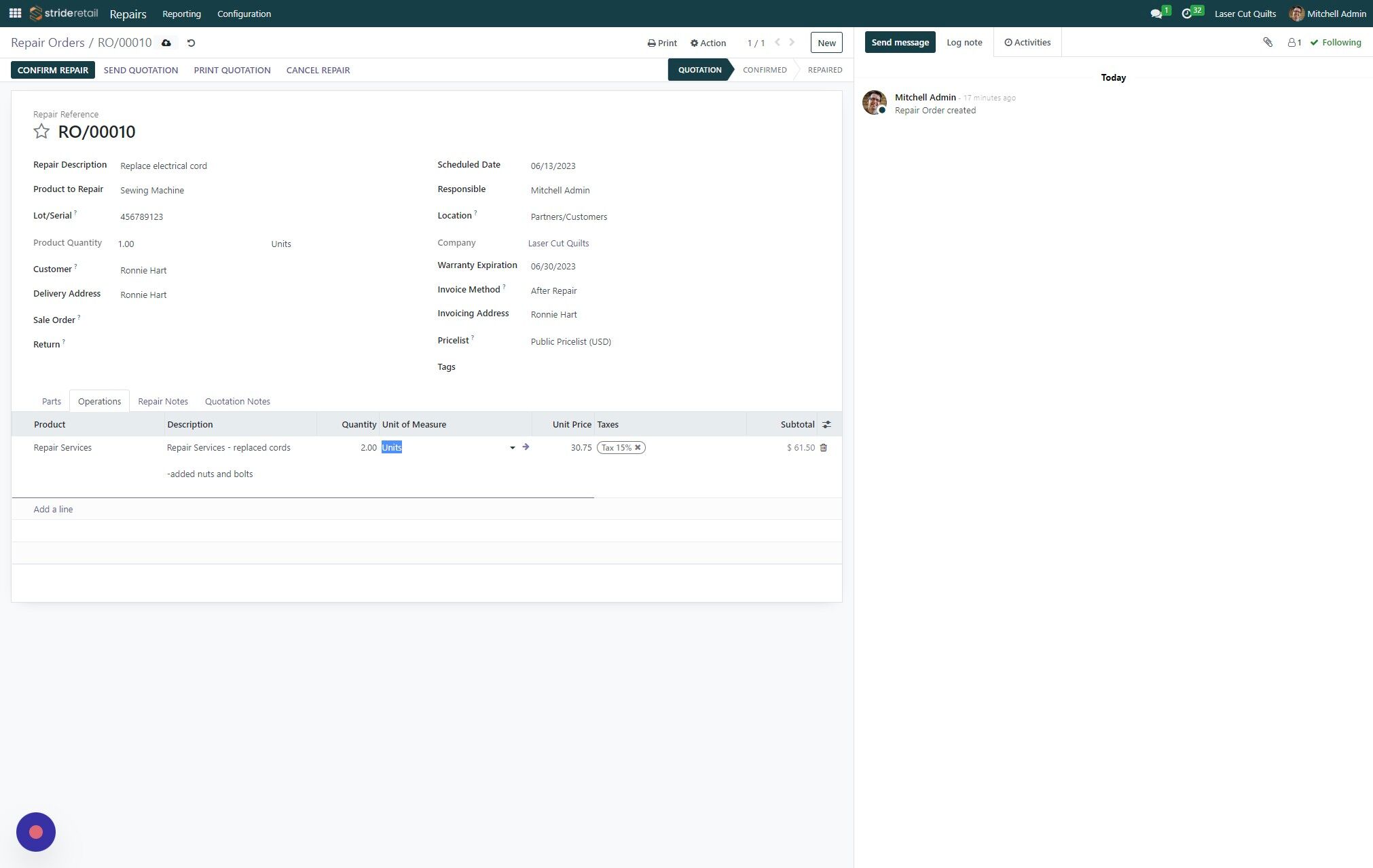 Screenshot of: Click the save button between adding descriptions or edits will be lost.