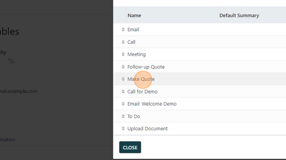 Screenshot of: Choose the activity you want to schedule