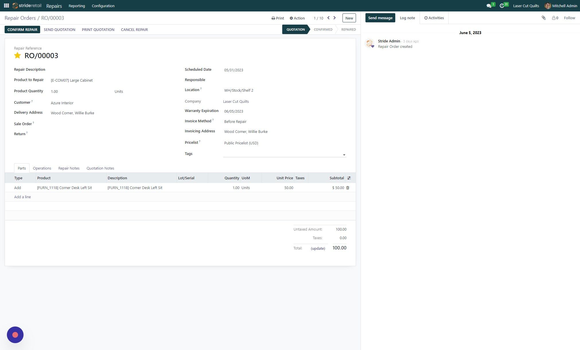Screenshot of: Click the "Tags" field.