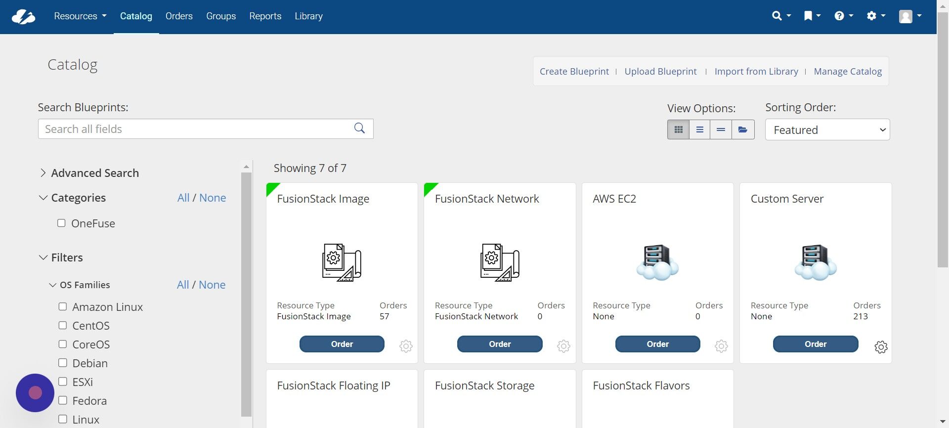 Screenshot of: Next, configure the blueprint to use the predefined "Outscale User Data" parameter.