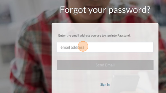 Screenshot of: Enter your email address.