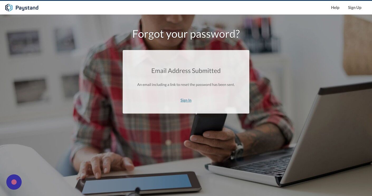 Screenshot of: Click Sign In