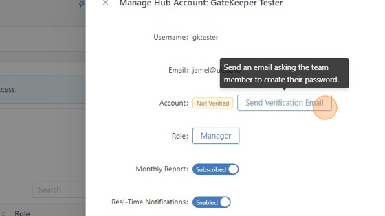Screenshot of: Click the "Send Verification Email" button. Done!