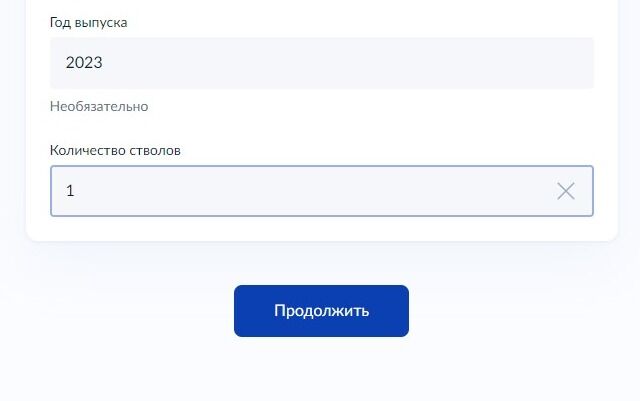 Screenshot of: Нажмите кнопку "Продолжить".