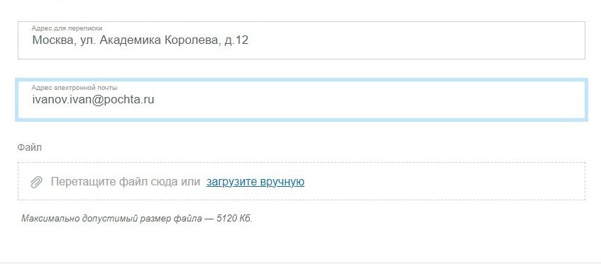 Screenshot of: Загрузите файл со своего устройства. Внимательно прочтите требования к загружаемому файлу.