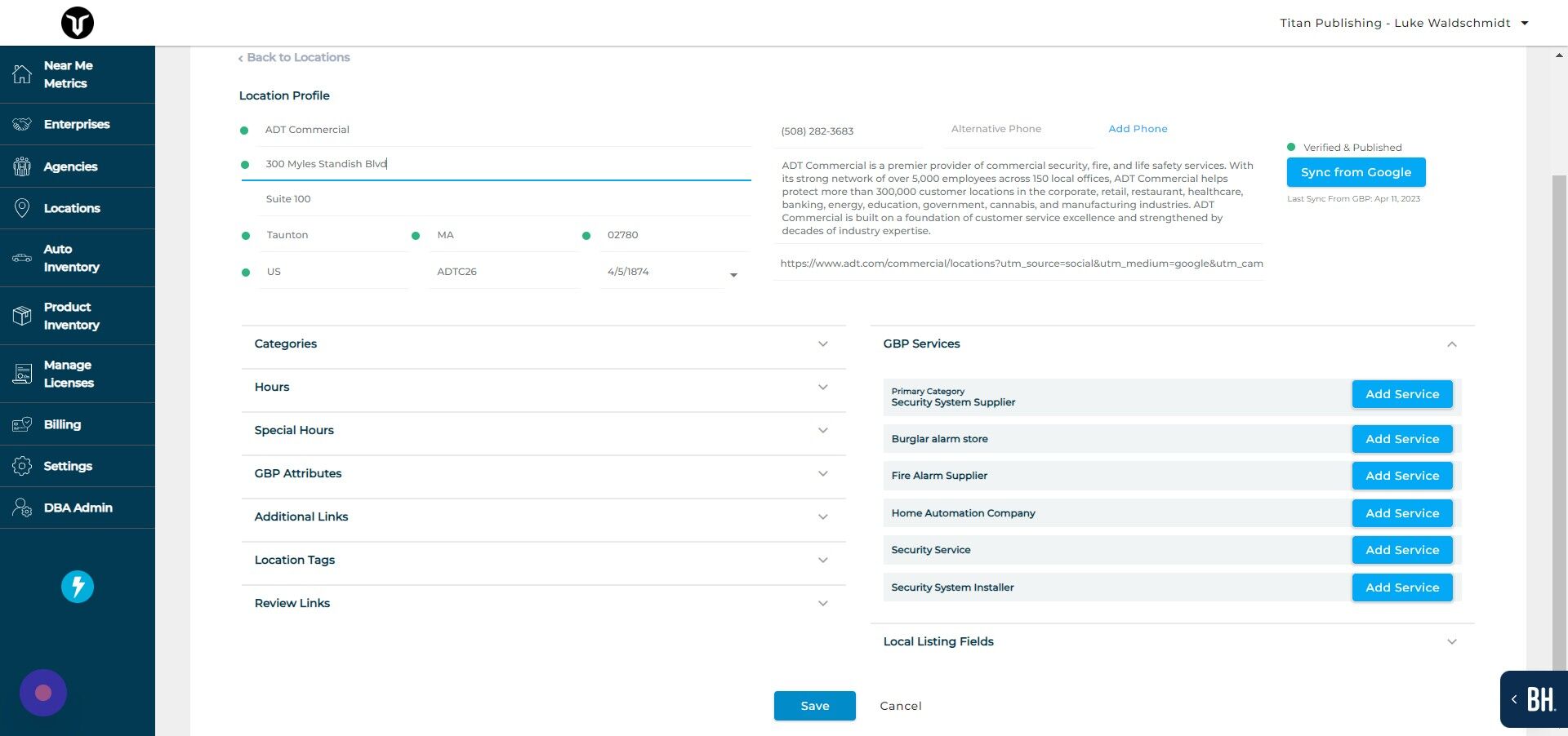 Screenshot of: Click "Save"