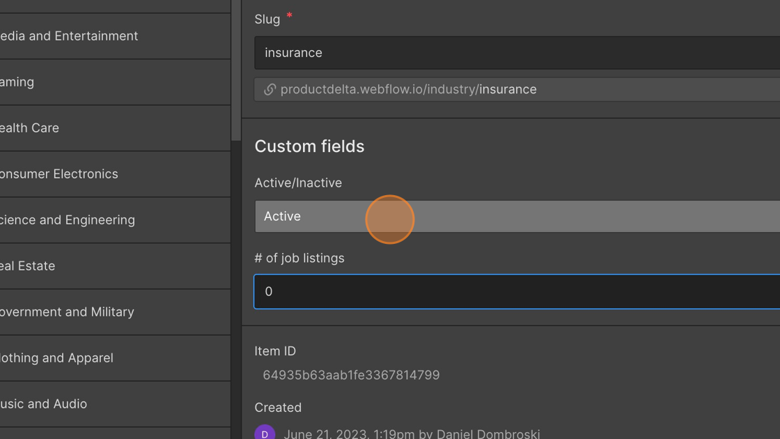 Screenshot of: