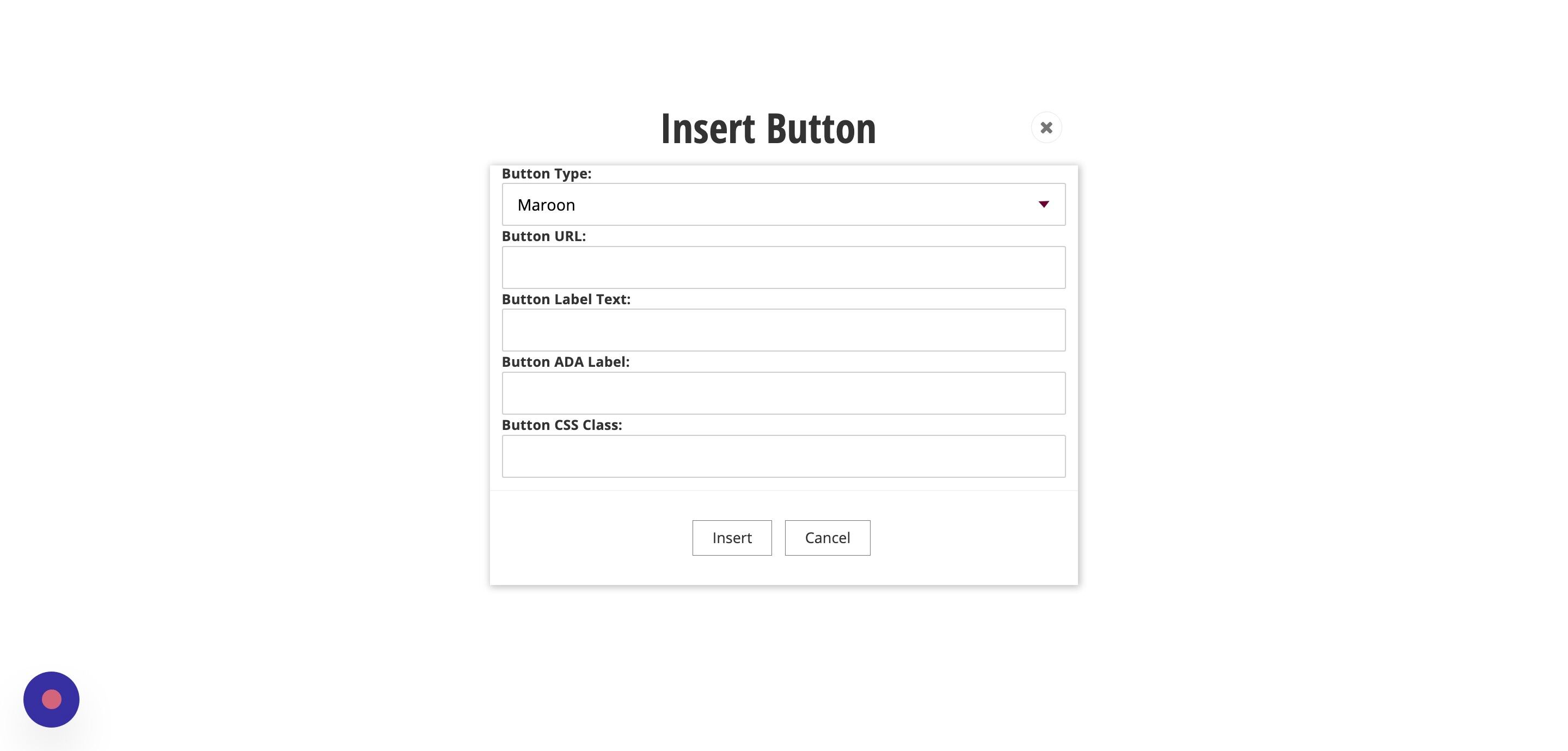 Screenshot of: Add the URL of your link into the 