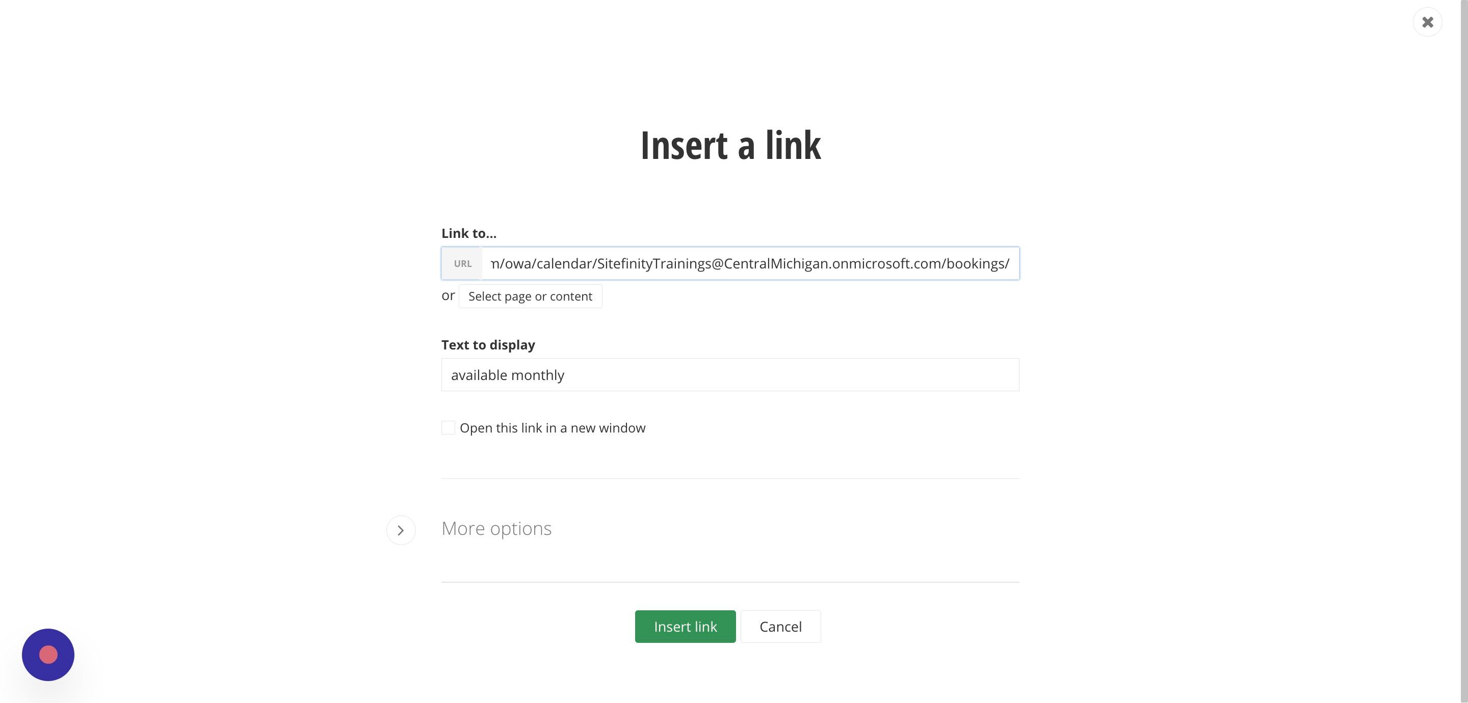 Screenshot of: Click 