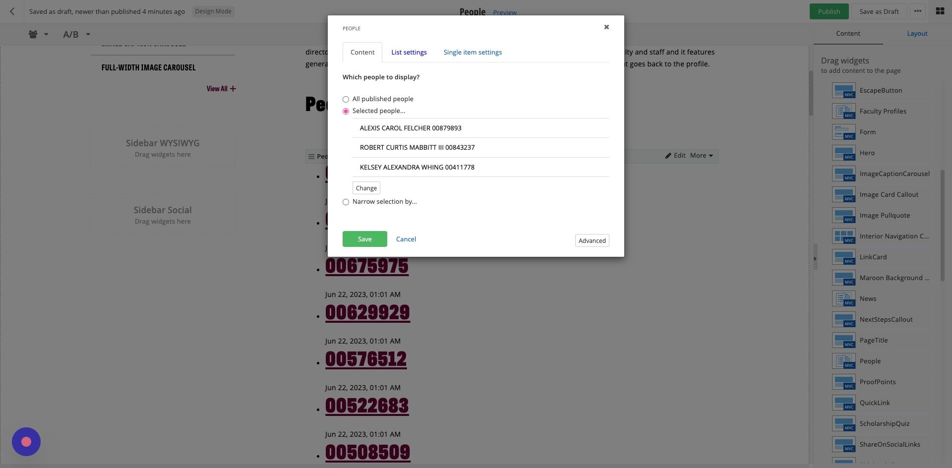 Screenshot of: Click 