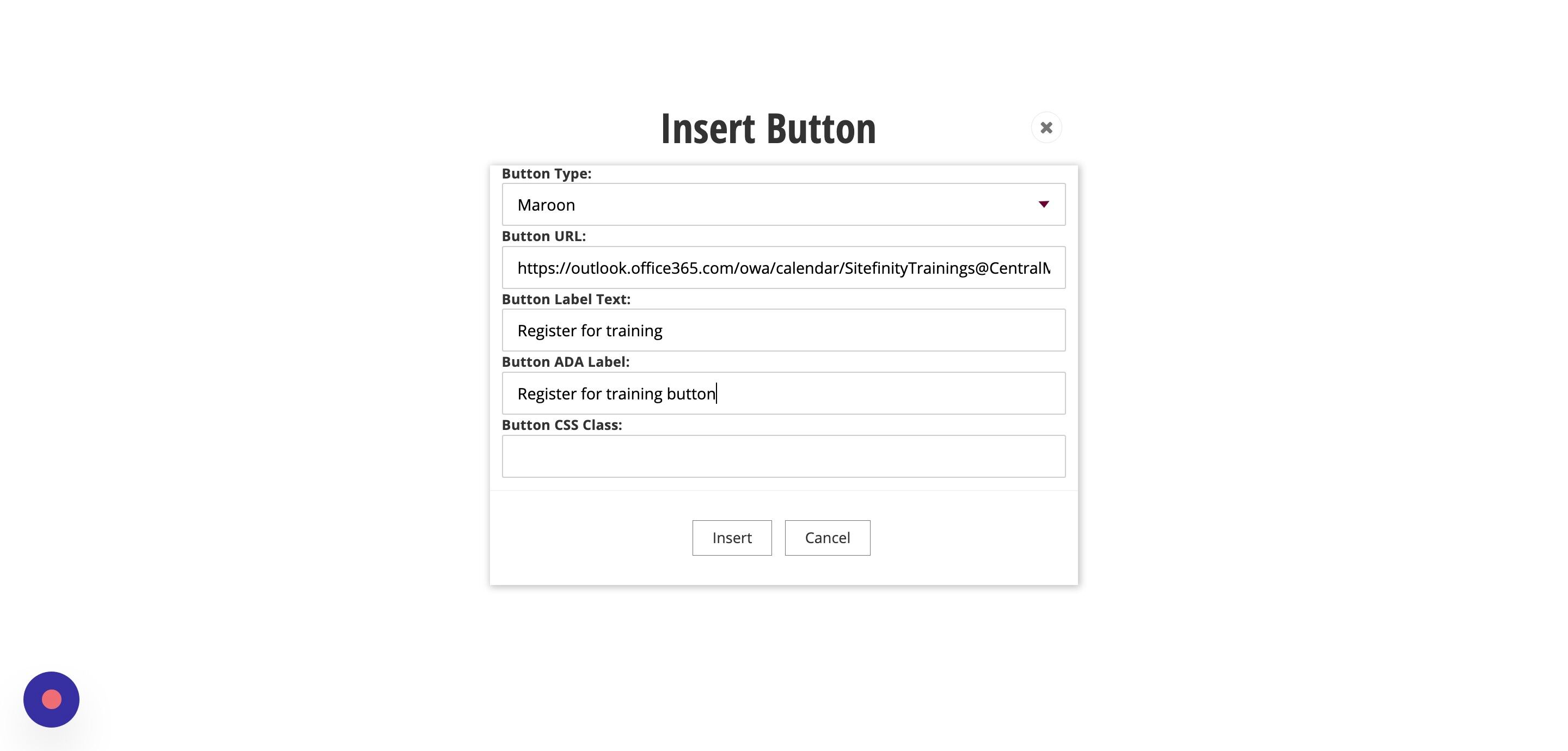 Screenshot of: Click 
