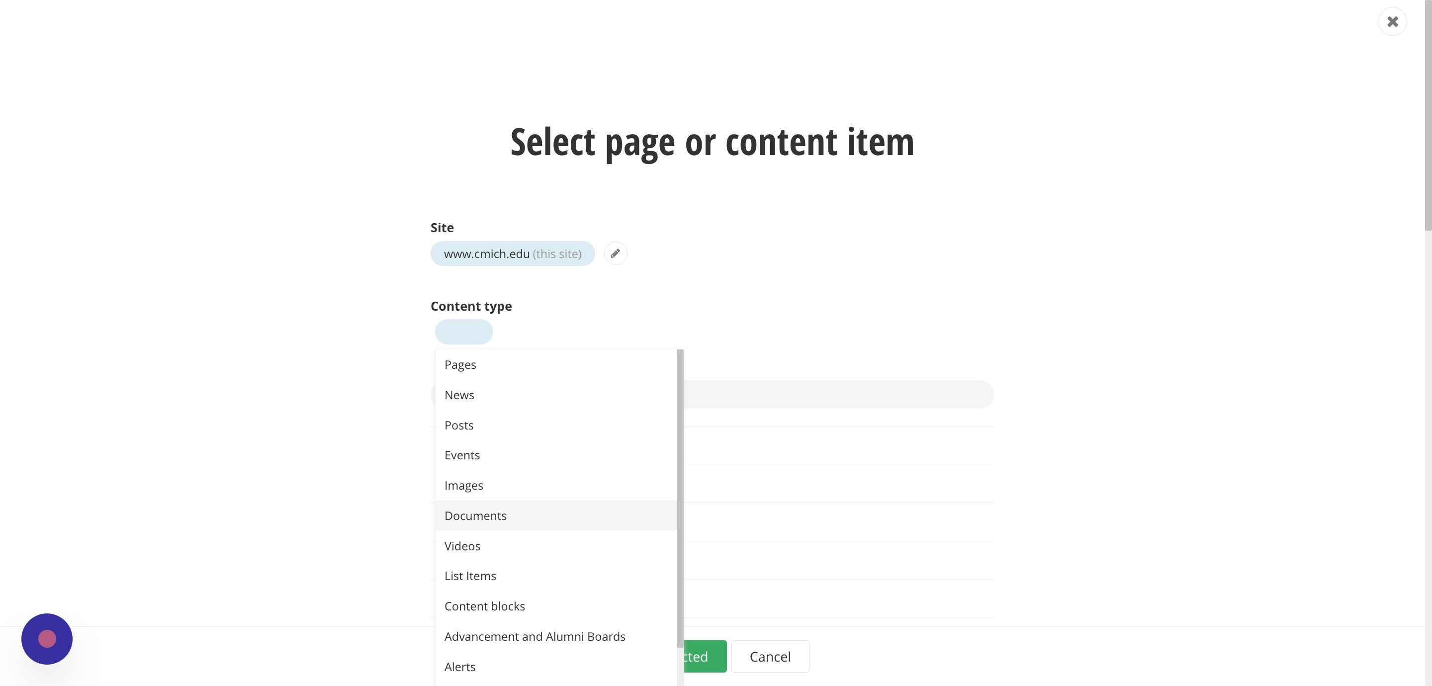 Screenshot of: Click 