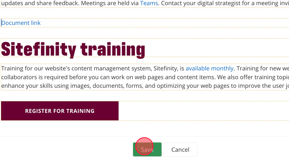 Screenshot of: Click