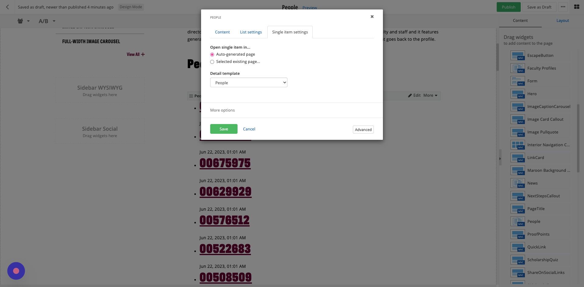 Screenshot of: You do not need to change any settings here.
