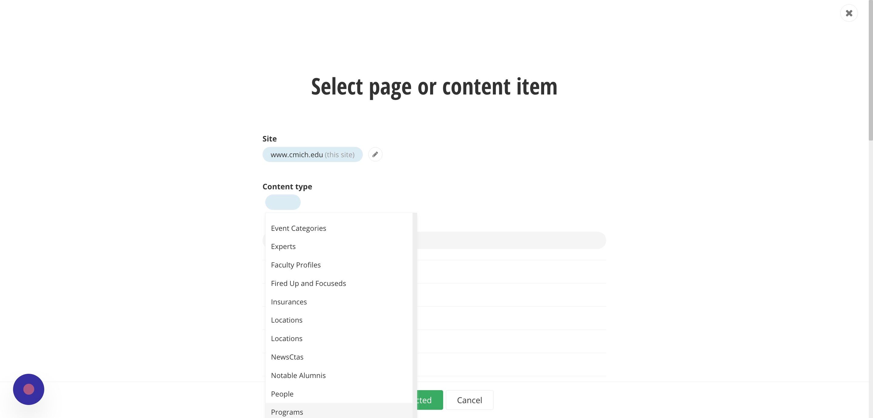 Screenshot of: Click 