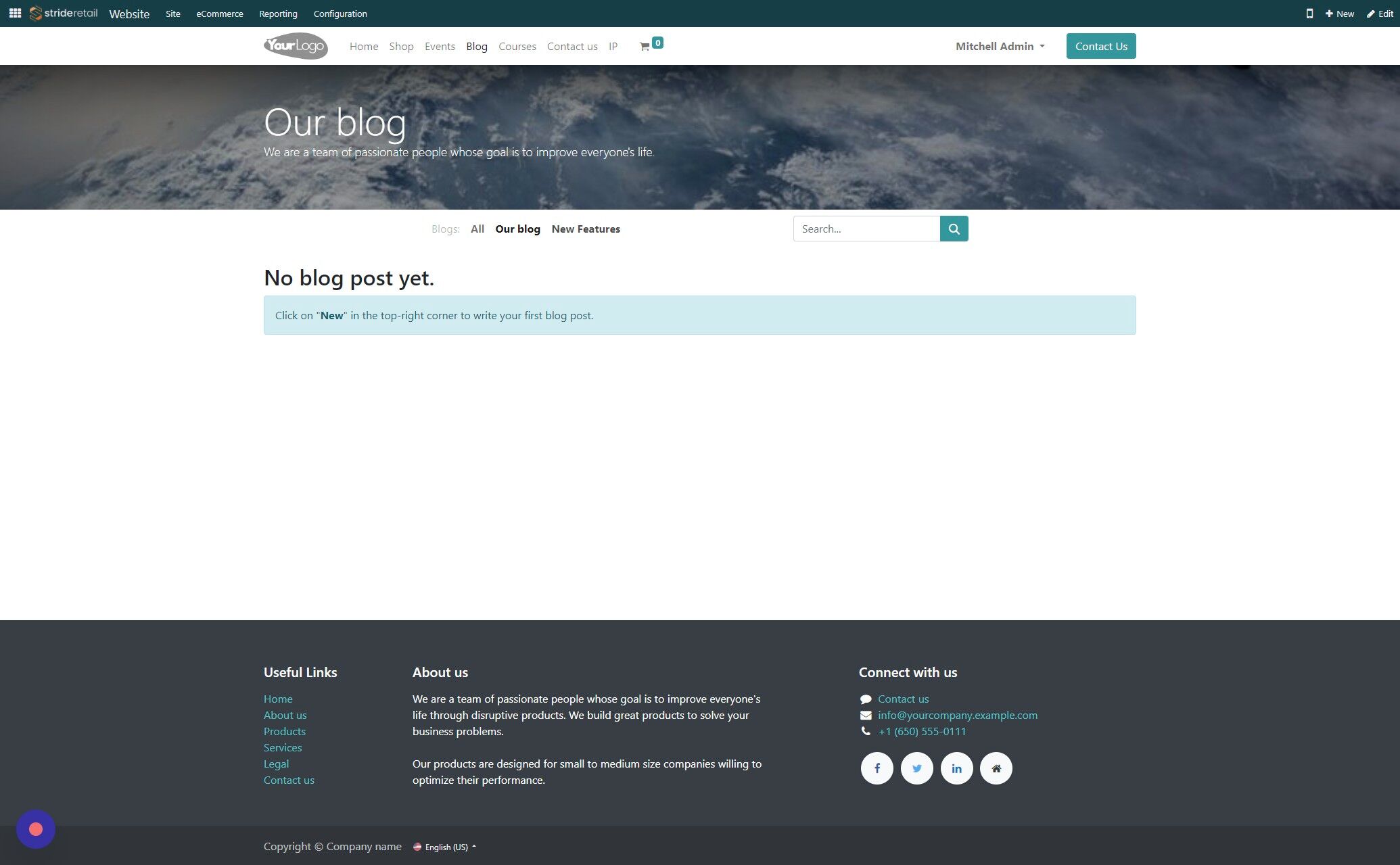 Screenshot of: Click "New Features"