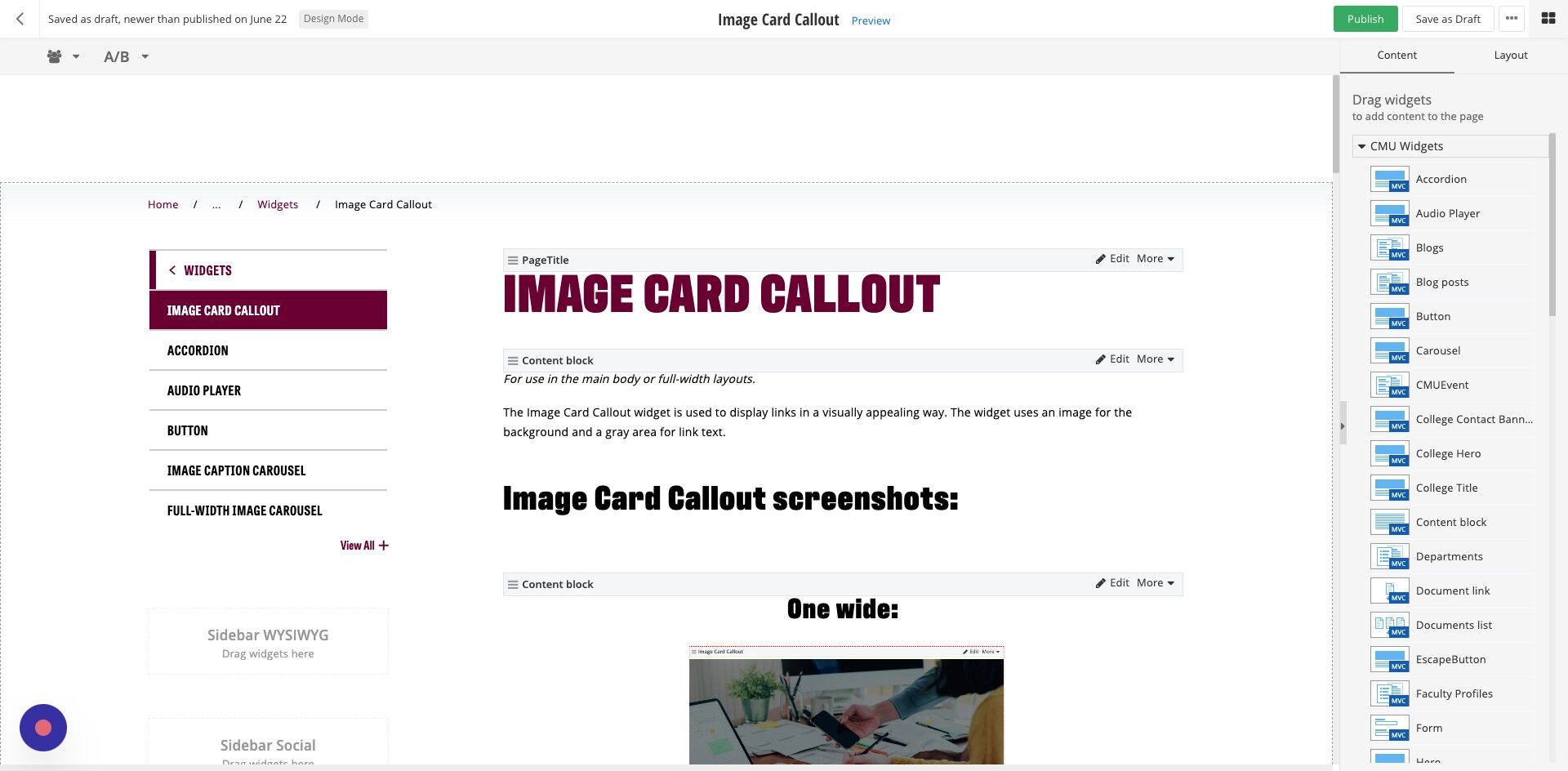 Screenshot of: Add the layout as needed, depending on how many cards you have.