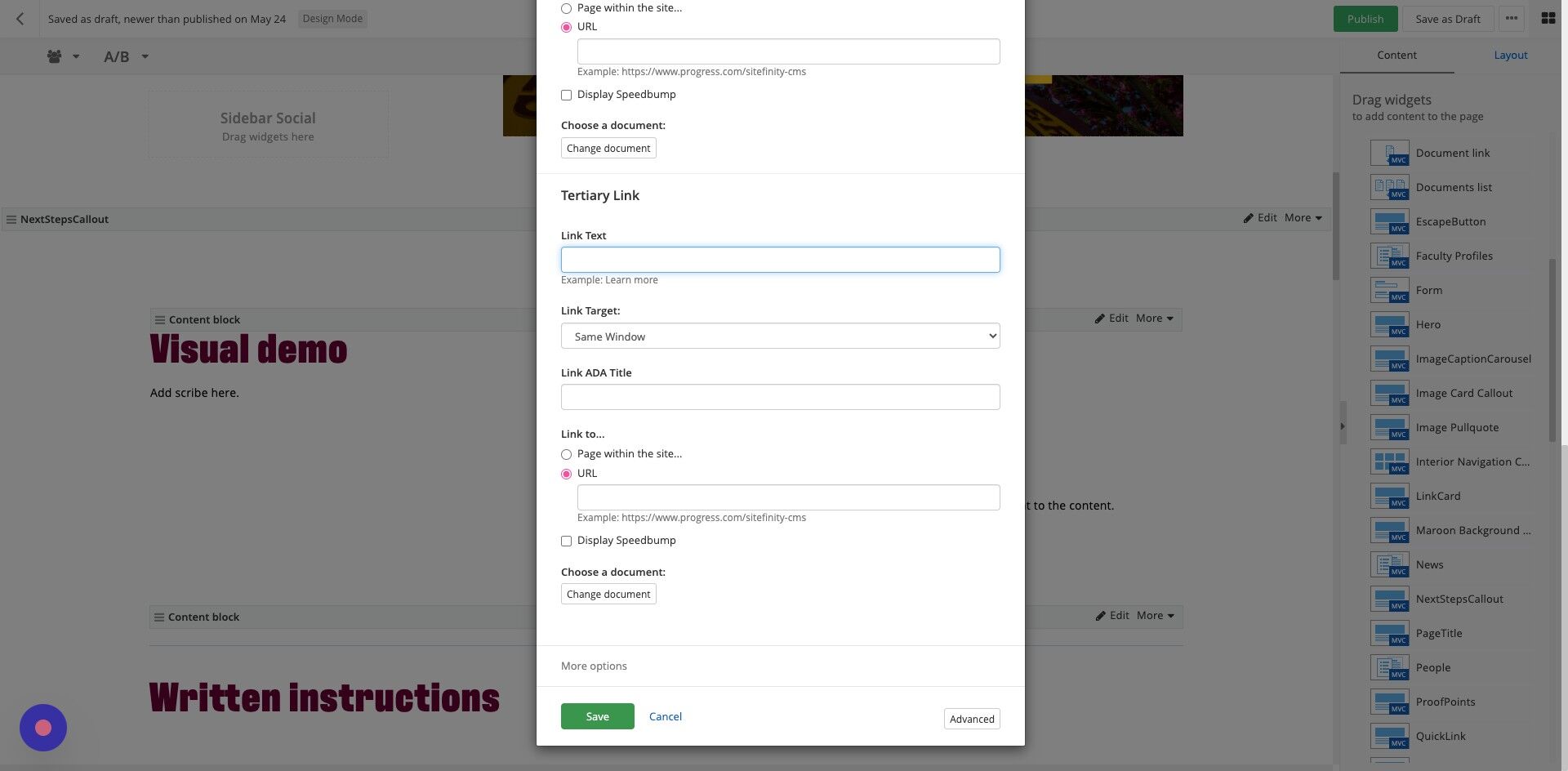 Screenshot of: Click 
