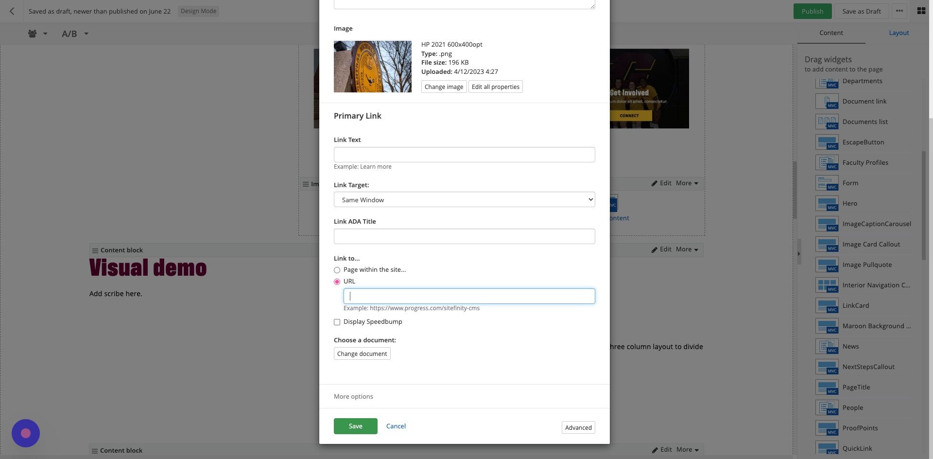 Screenshot of: Click 