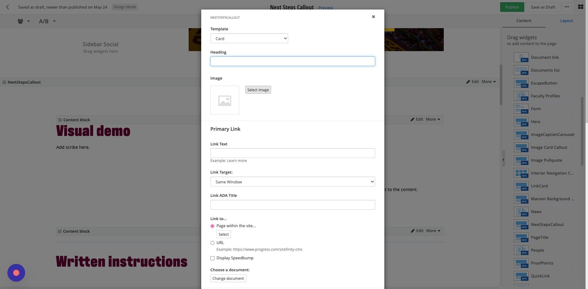 Screenshot of: Click 