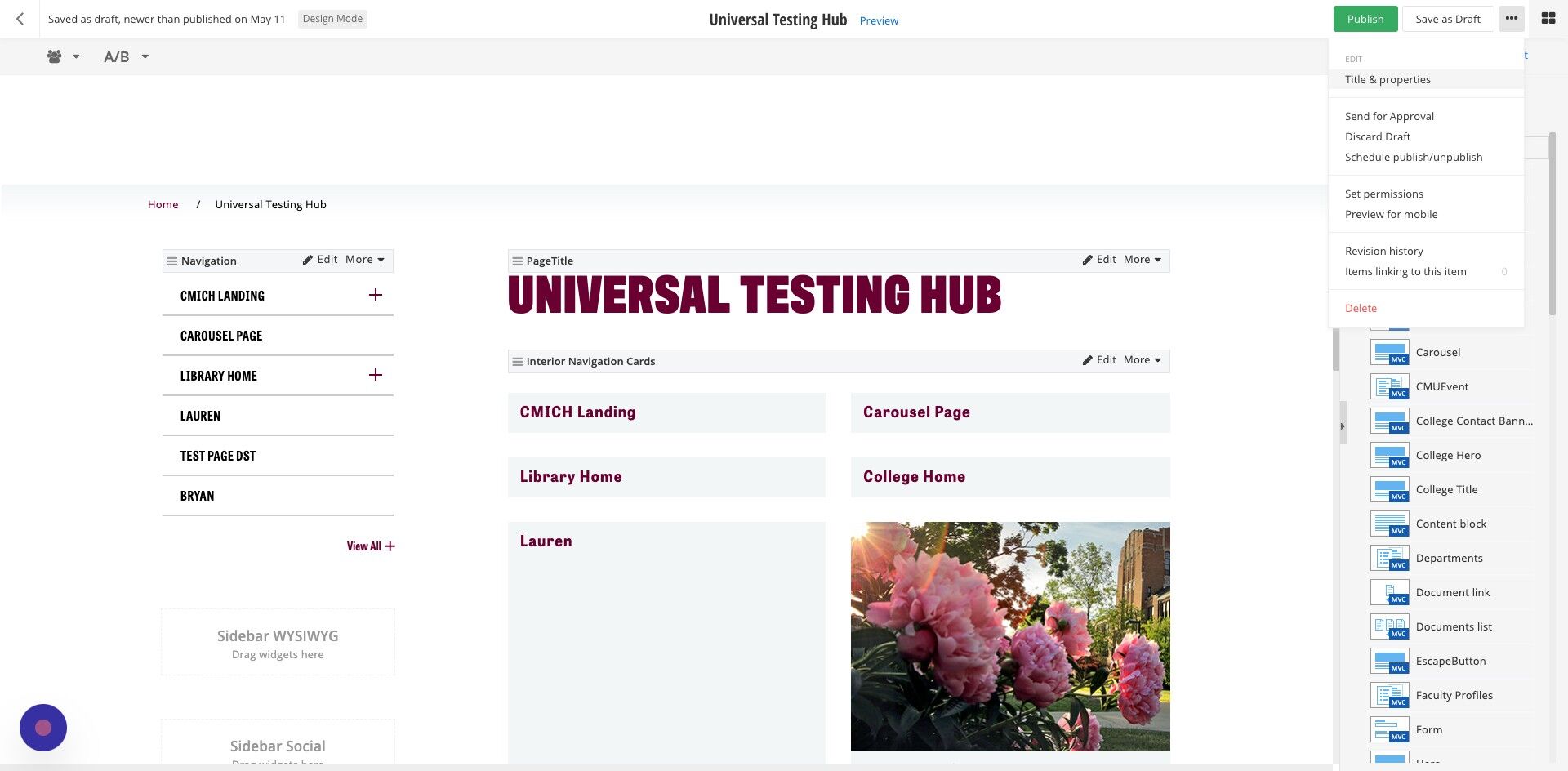 Screenshot of: On the Title and Properties page, go to the Related Media Section.