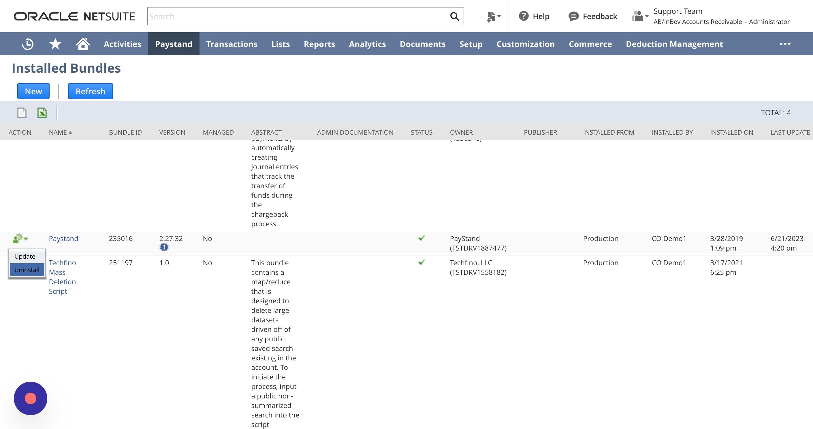 Screenshot of: Click "Uninstall"