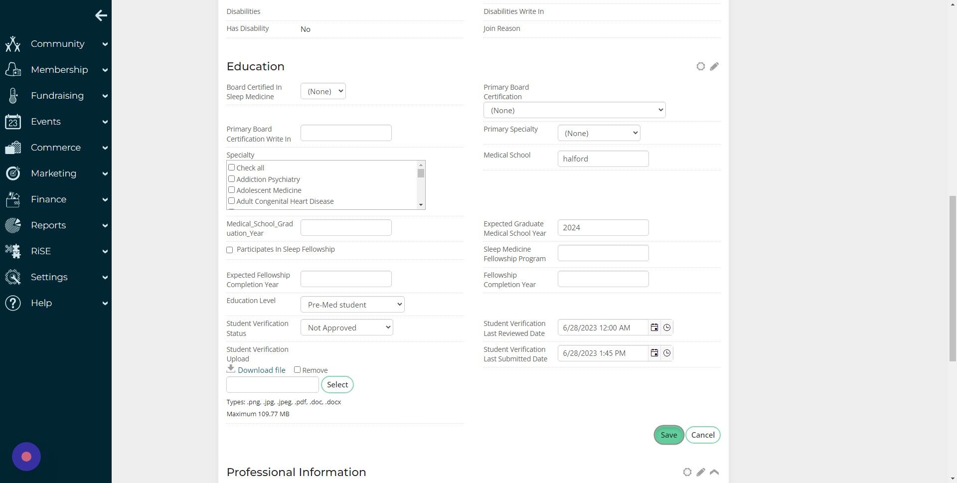 Screenshot of: Click the "Save" button.