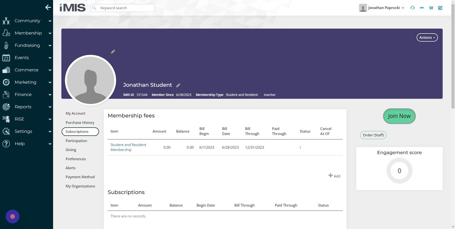 Screenshot of: Click the "Join Now" button.