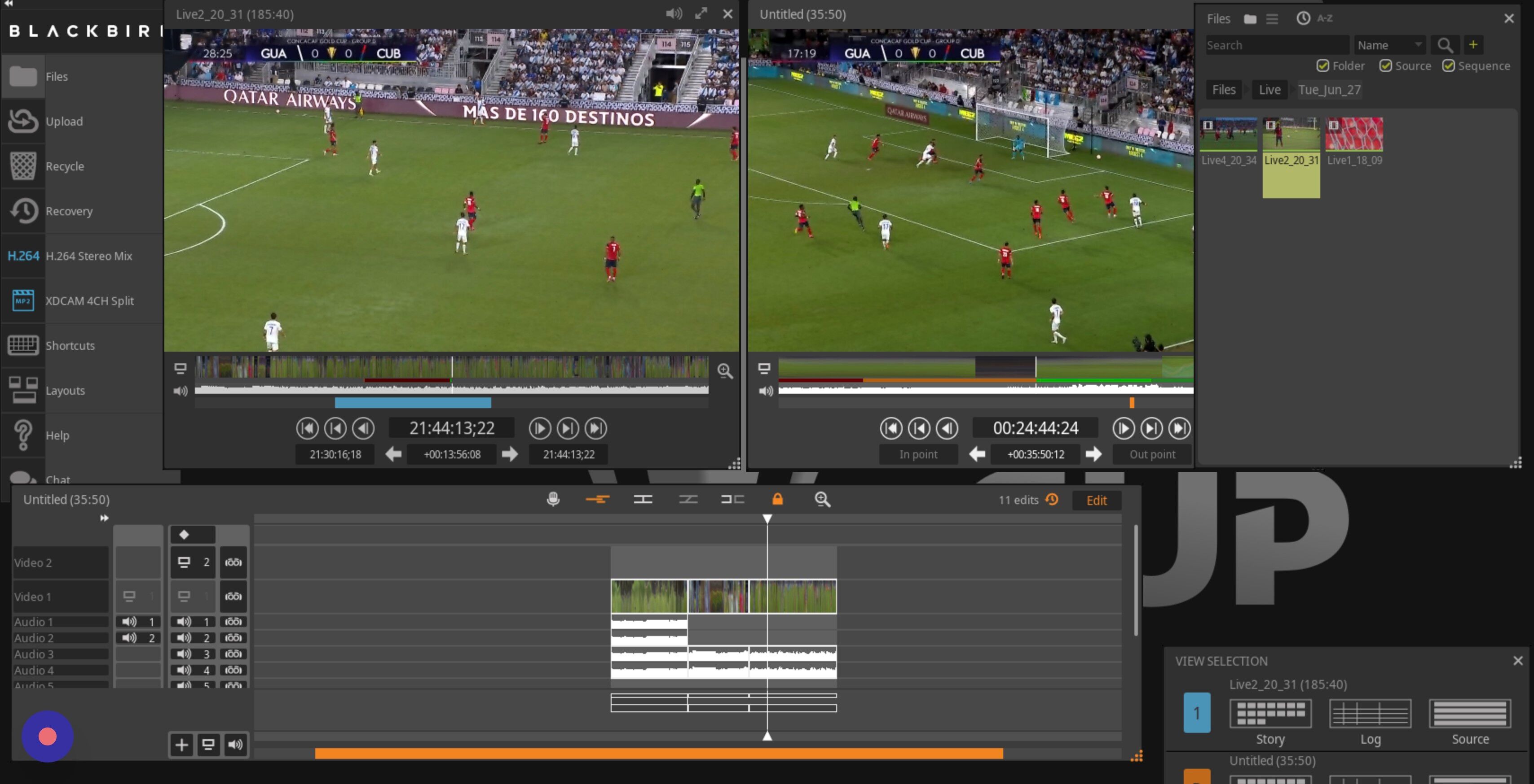 Screenshot of: Just remember to put your playhead back at the beginning of your first selected clip before you paste in your duplicate.