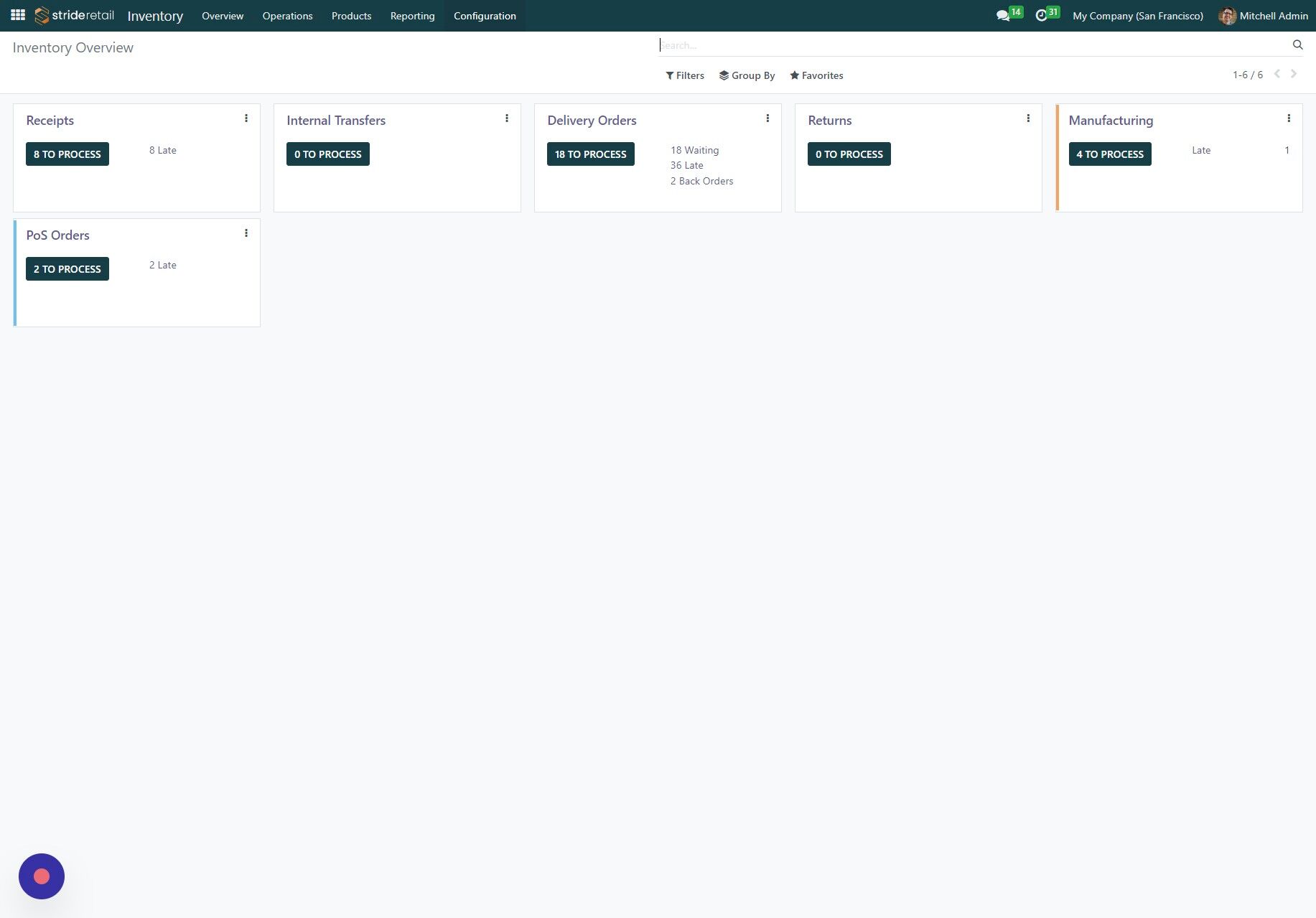 Screenshot of: Click "Configuration"