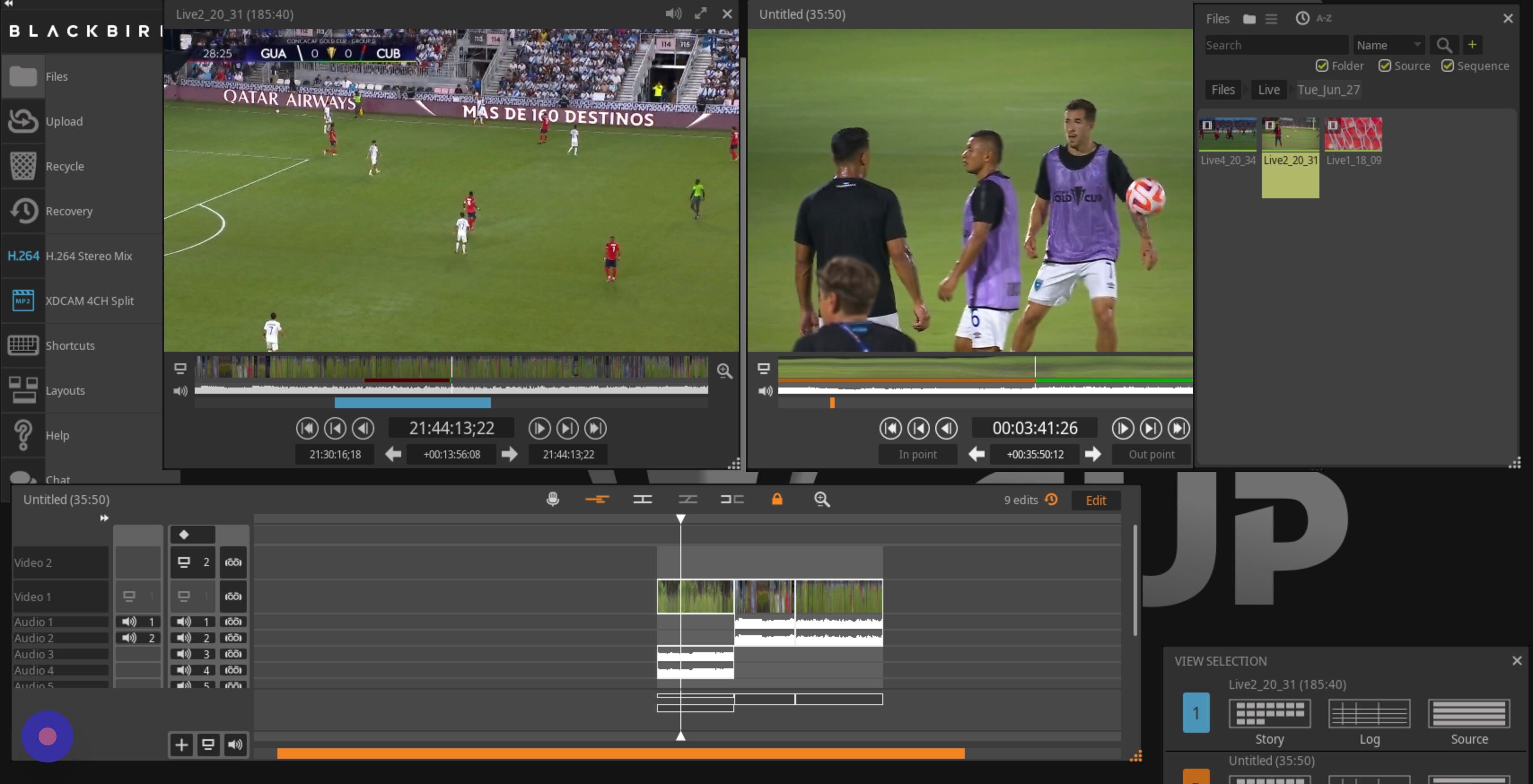 Screenshot of: Set your playhead back to the beginning of your selection. 