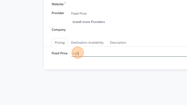 Screenshot of: Edit the price in the "Fixed Price" field.
