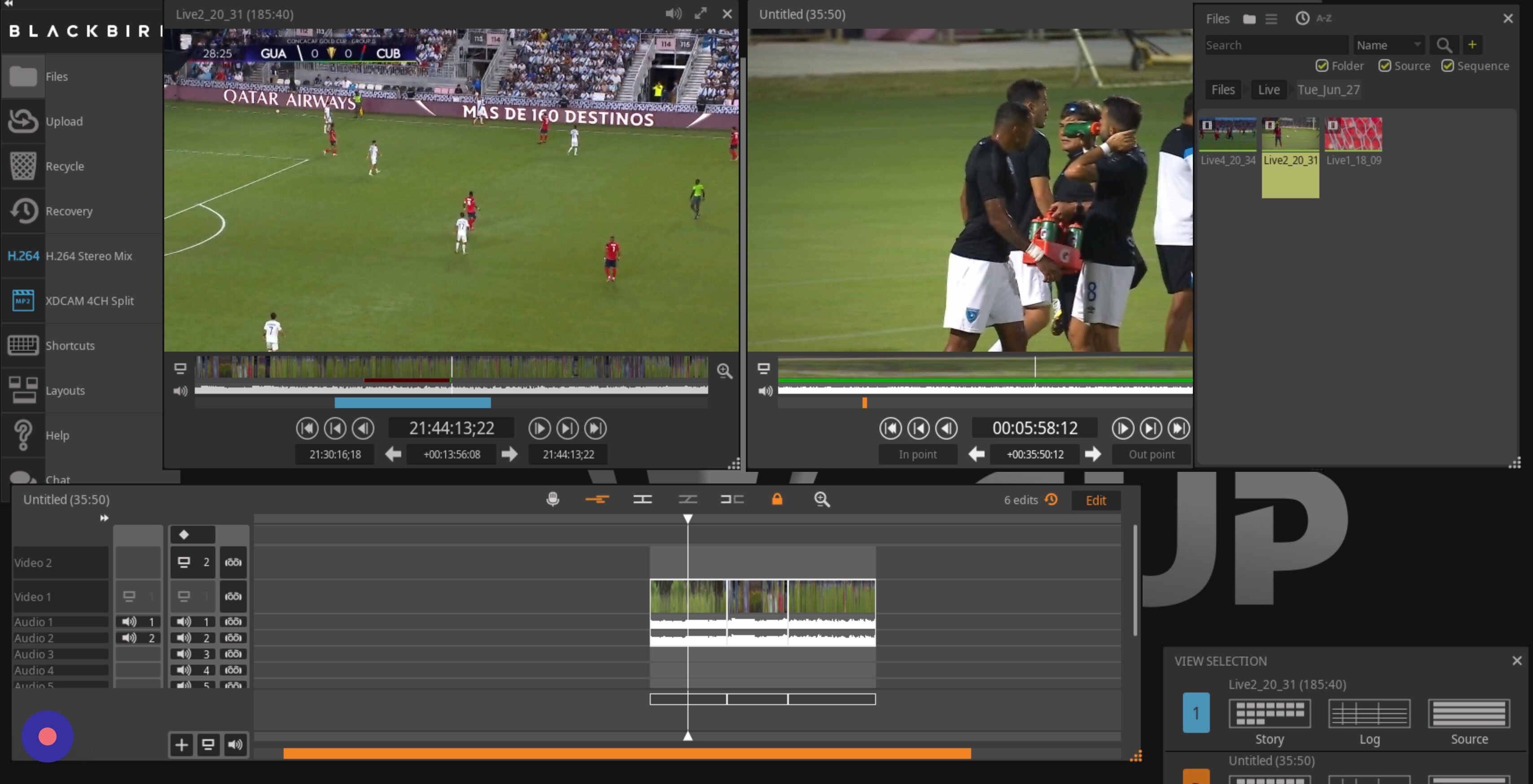Screenshot of: Navigate your playhead to the clip you'd like to copy duplicate