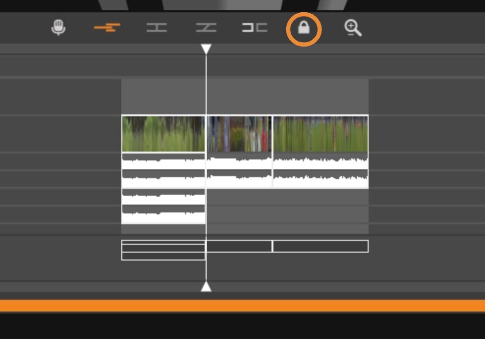 Screenshot of: Now your track is duplicated. Remember to lock it to your existing track if you want your duplicate to move with the original.