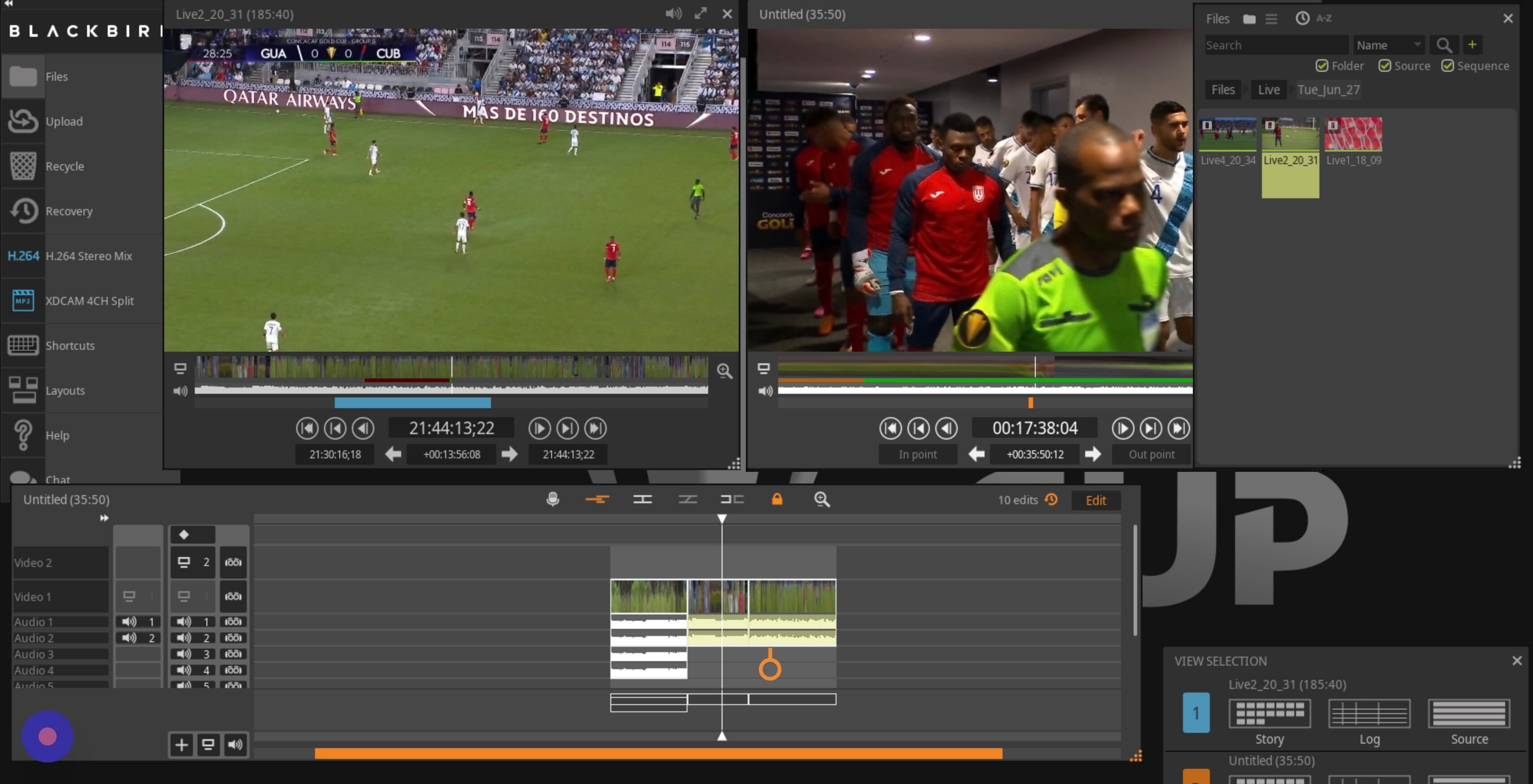Screenshot of: You can also lasso select multiple clips and Press [[cmd]] + [[c]] to copy them.