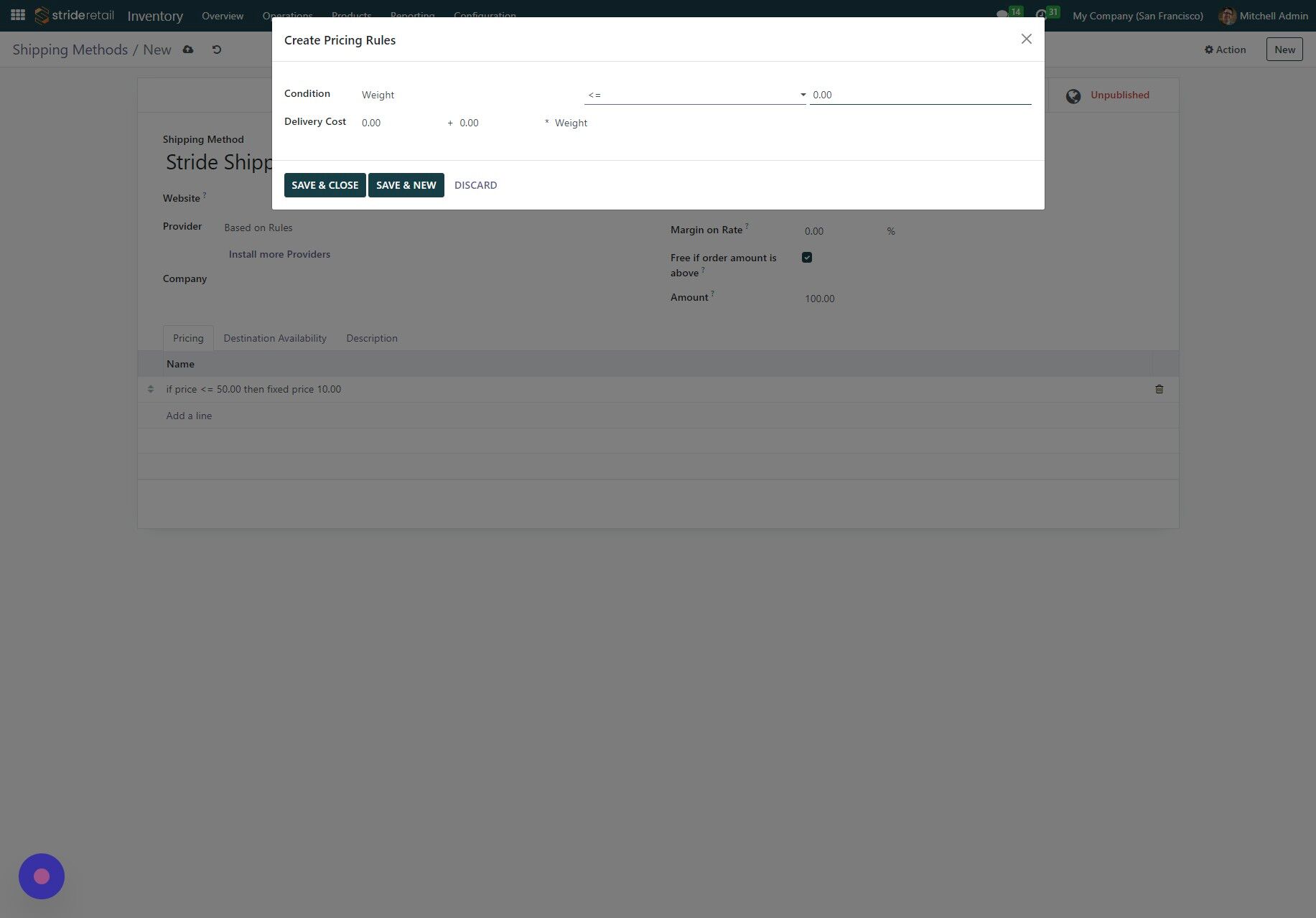 Screenshot of: Click this dropdown.