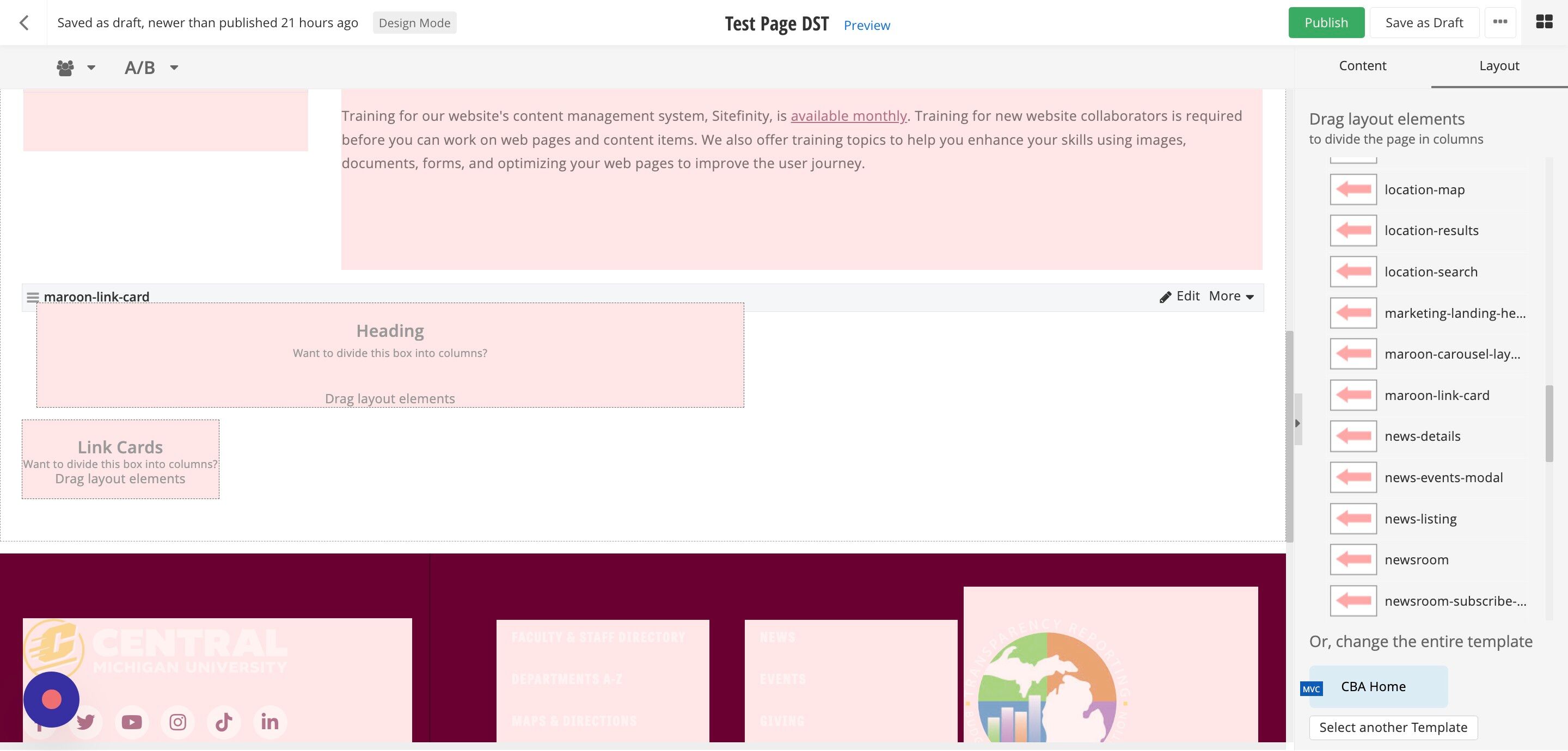 Screenshot of: Go to the widget menu by clicking on 