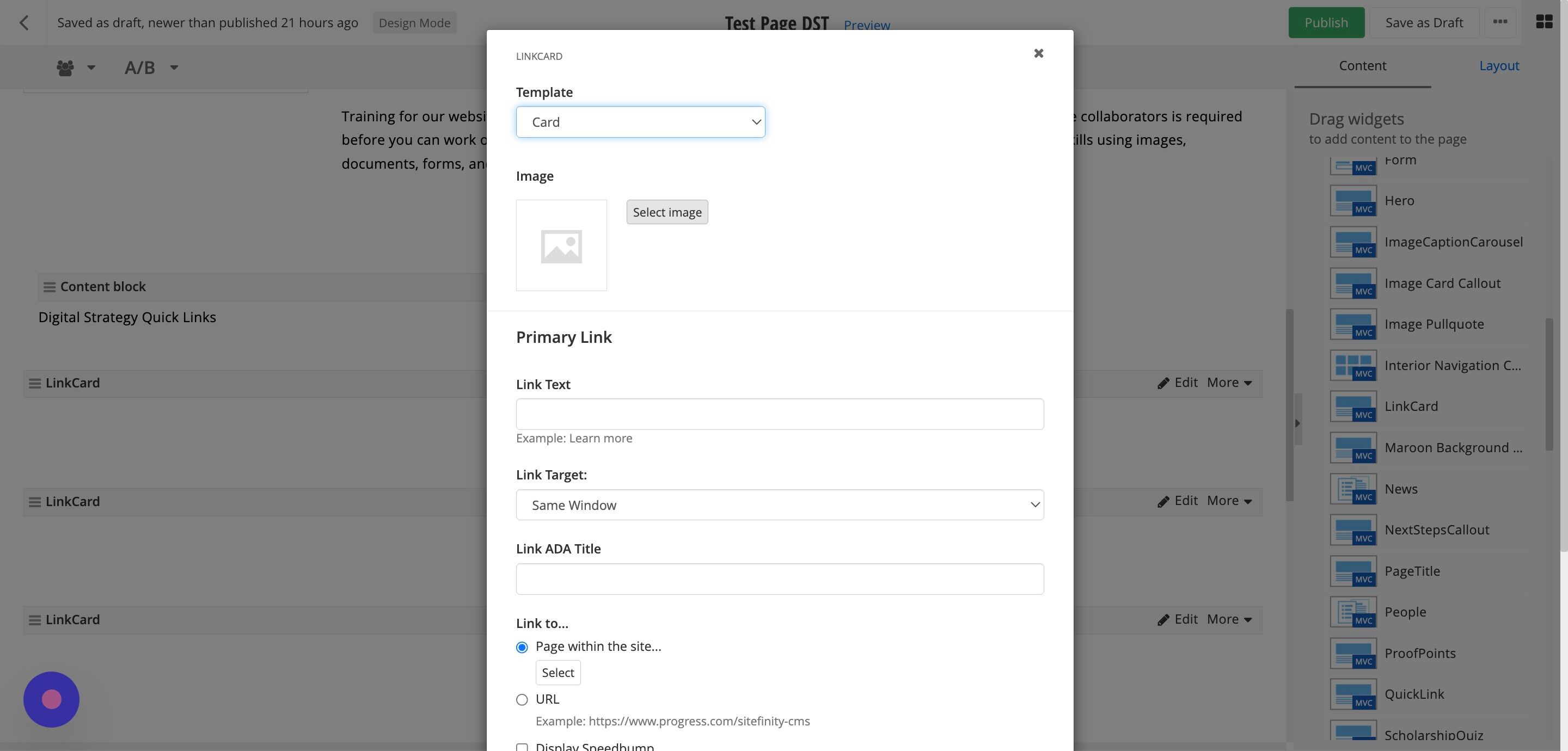 Screenshot of: Click 