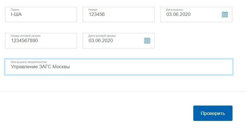 Screenshot of: Нажмите кнопку "Проверить". Результат проверки появится в Вашем личном кабинете. 