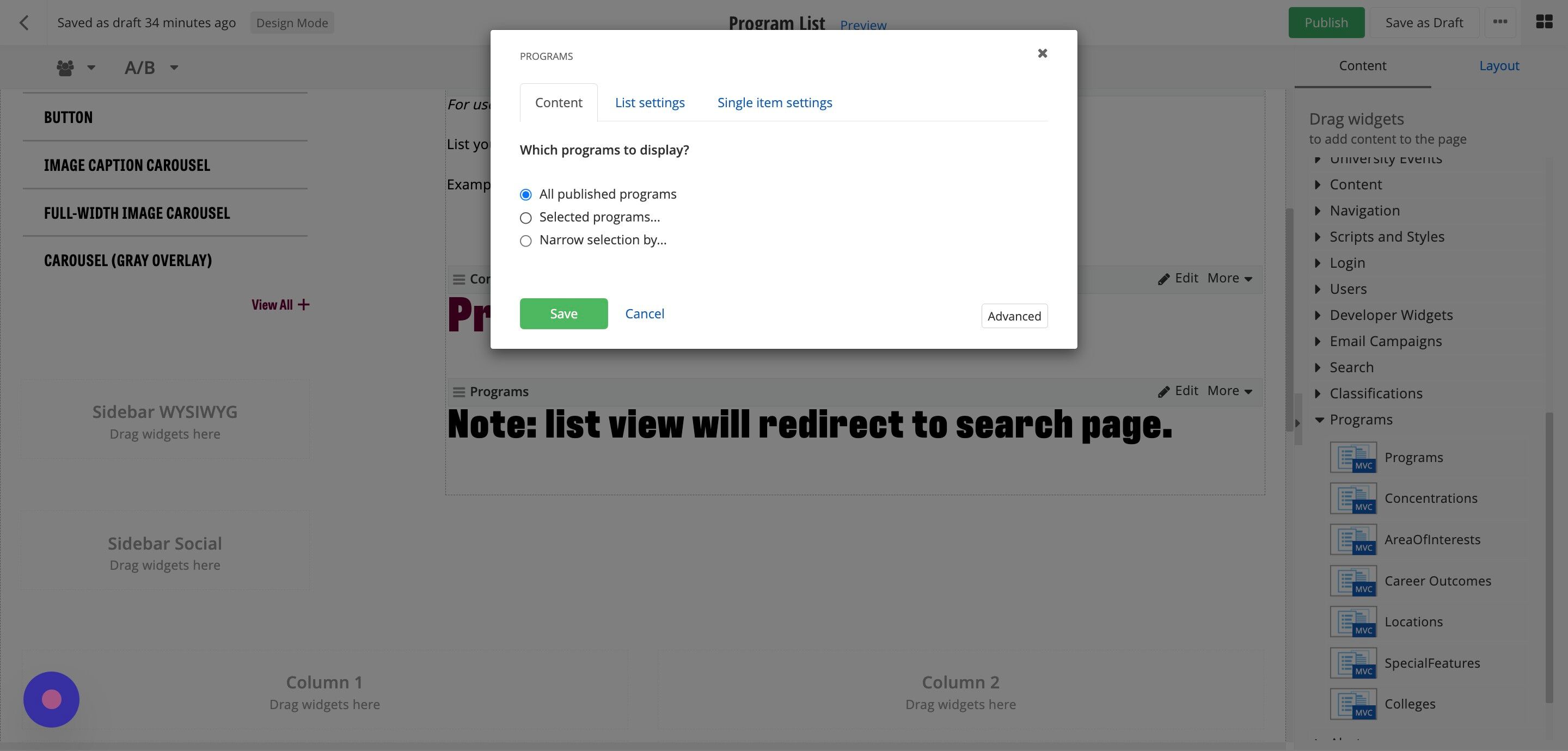 Screenshot of: Under 