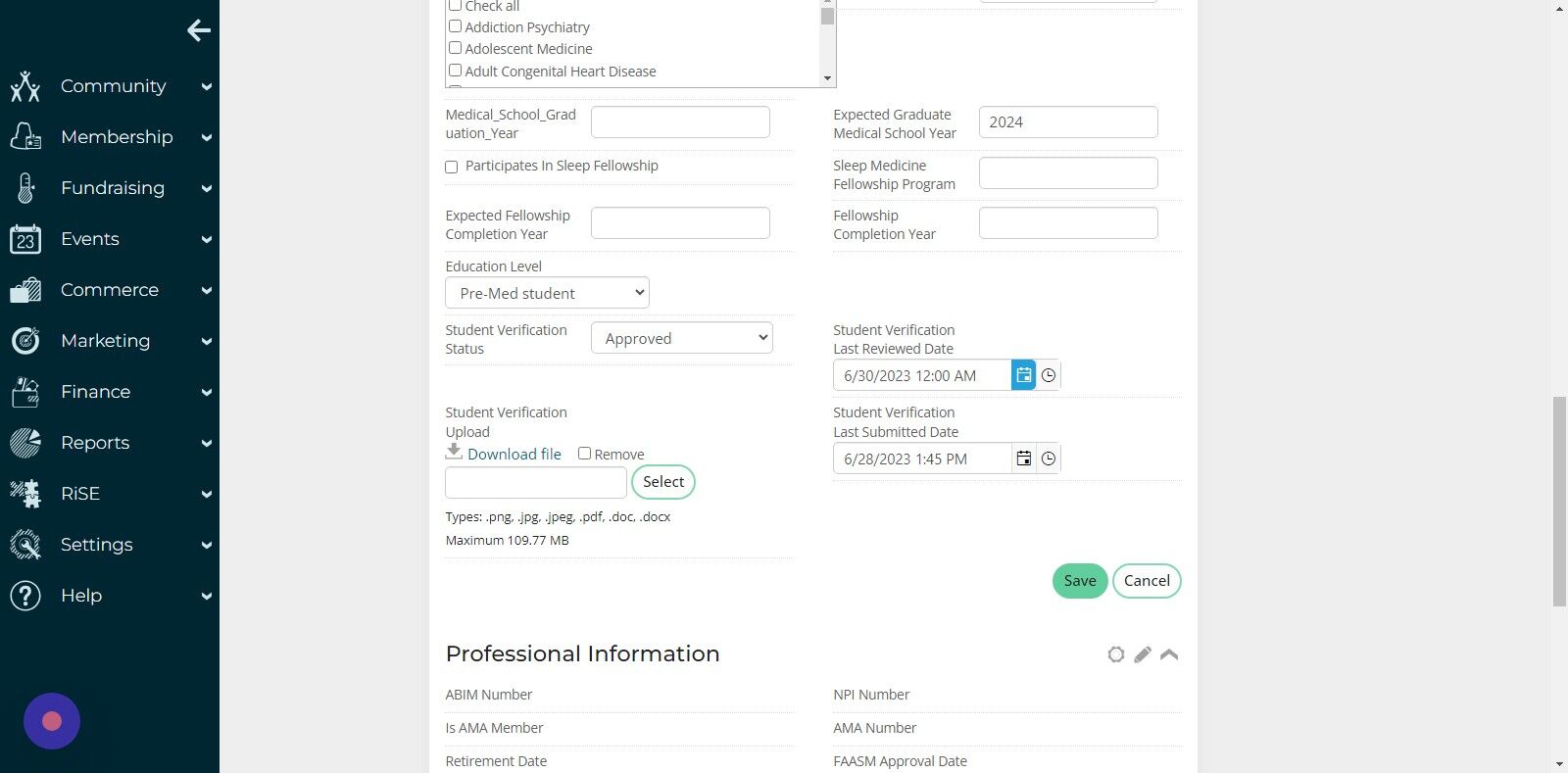 Screenshot of: Click the Save button.