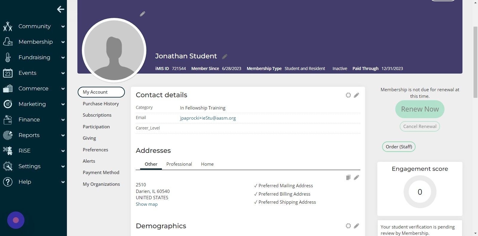 Screenshot of: Click the Pencil icon in the mini profile bar.