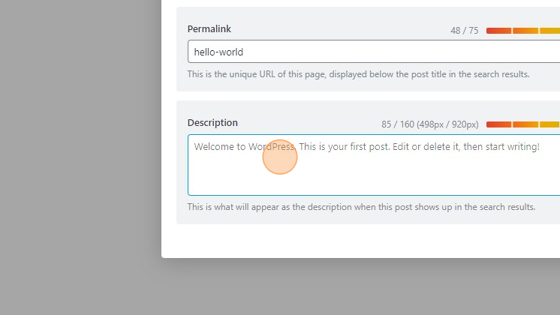 Screenshot of: Enter your placeholder in the desired fields