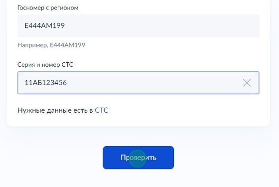 Screenshot of: Нажмите кнопку "Проверить". 