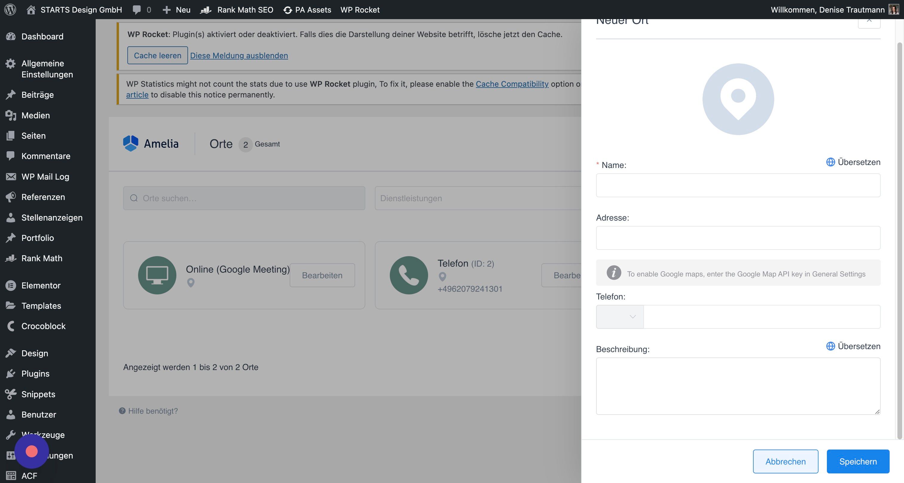 Screenshot of: Trage alle Daten ein und speichere.