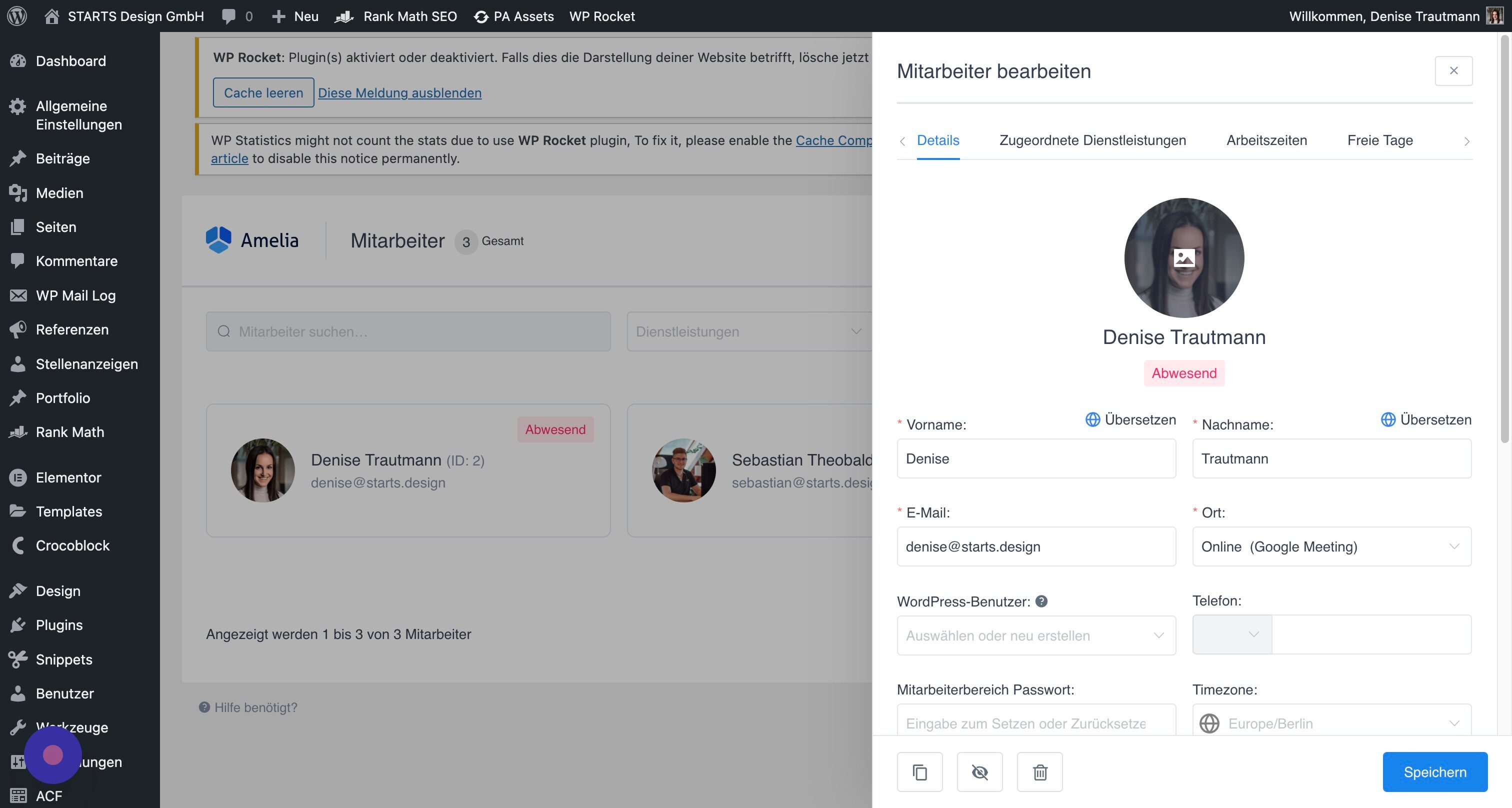 Screenshot of: Hier kannst Du zunächst allgemeine Kontaktdaten ändern sowie Dein Profilbild austauschen.