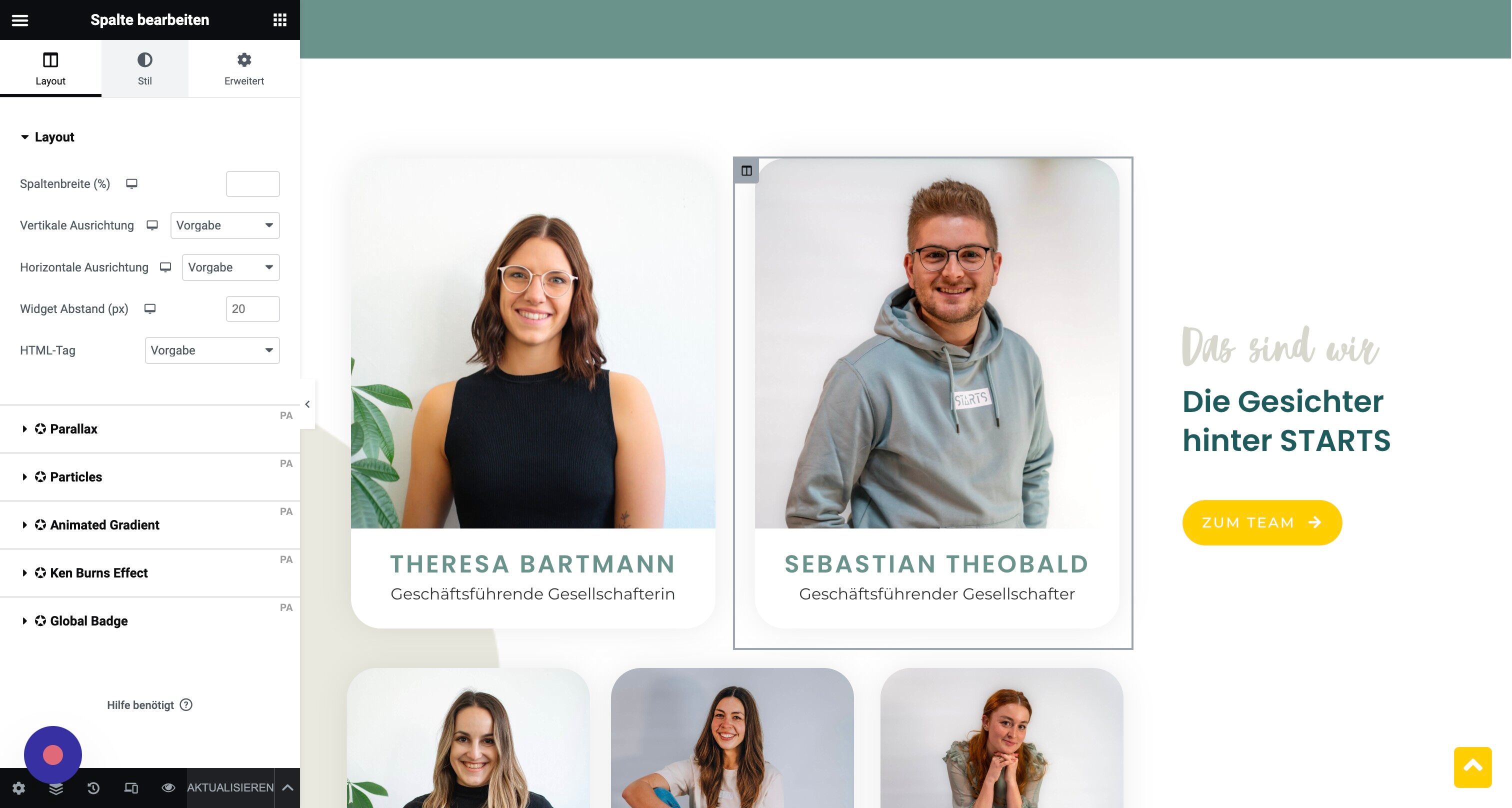 Screenshot of: Und nun kannst Du wie oben im Abschnitt über "Stil" das Bild tauschen.