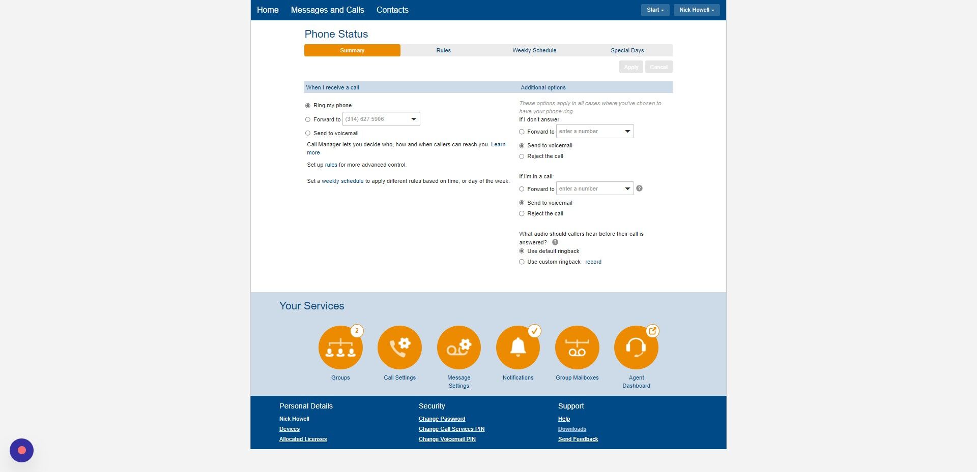Screenshot of: Click "Downloads"