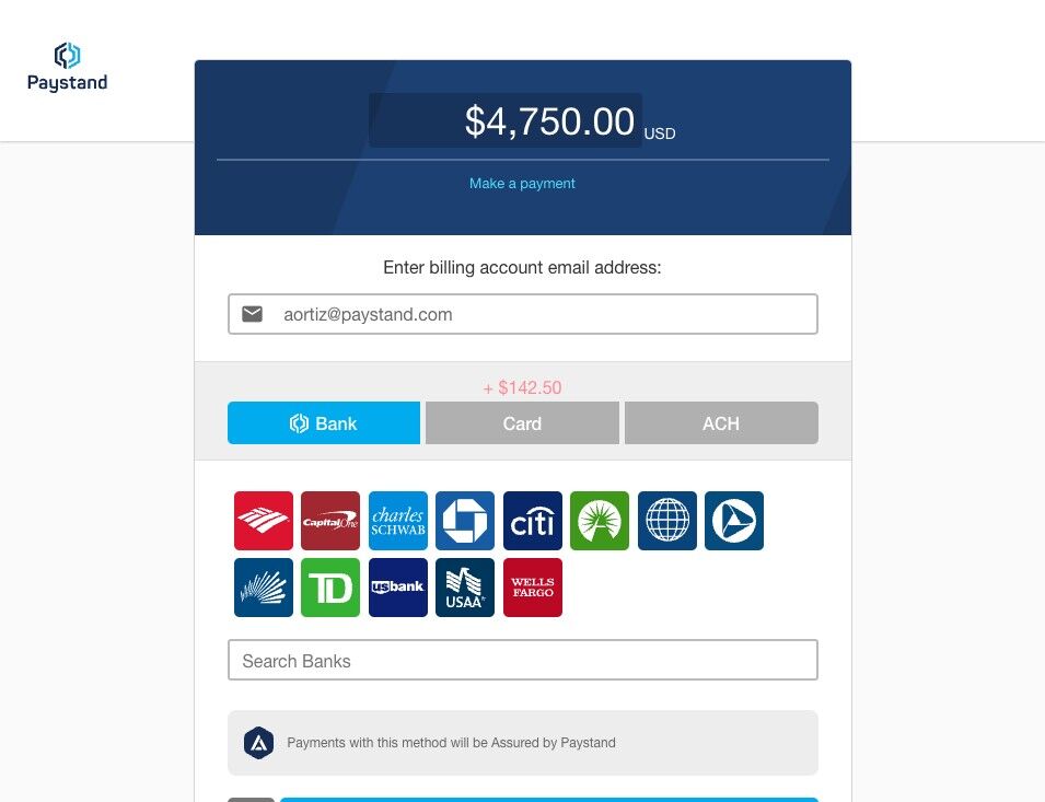 Screenshot of: If the correct email template is chosen, the checkout will be displayed.